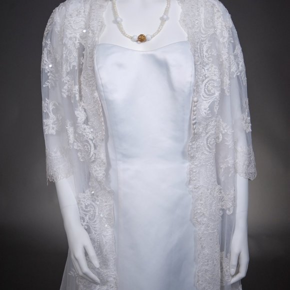 DAVID BRIDAL WEDDING DRESS - Picture 5 of 6